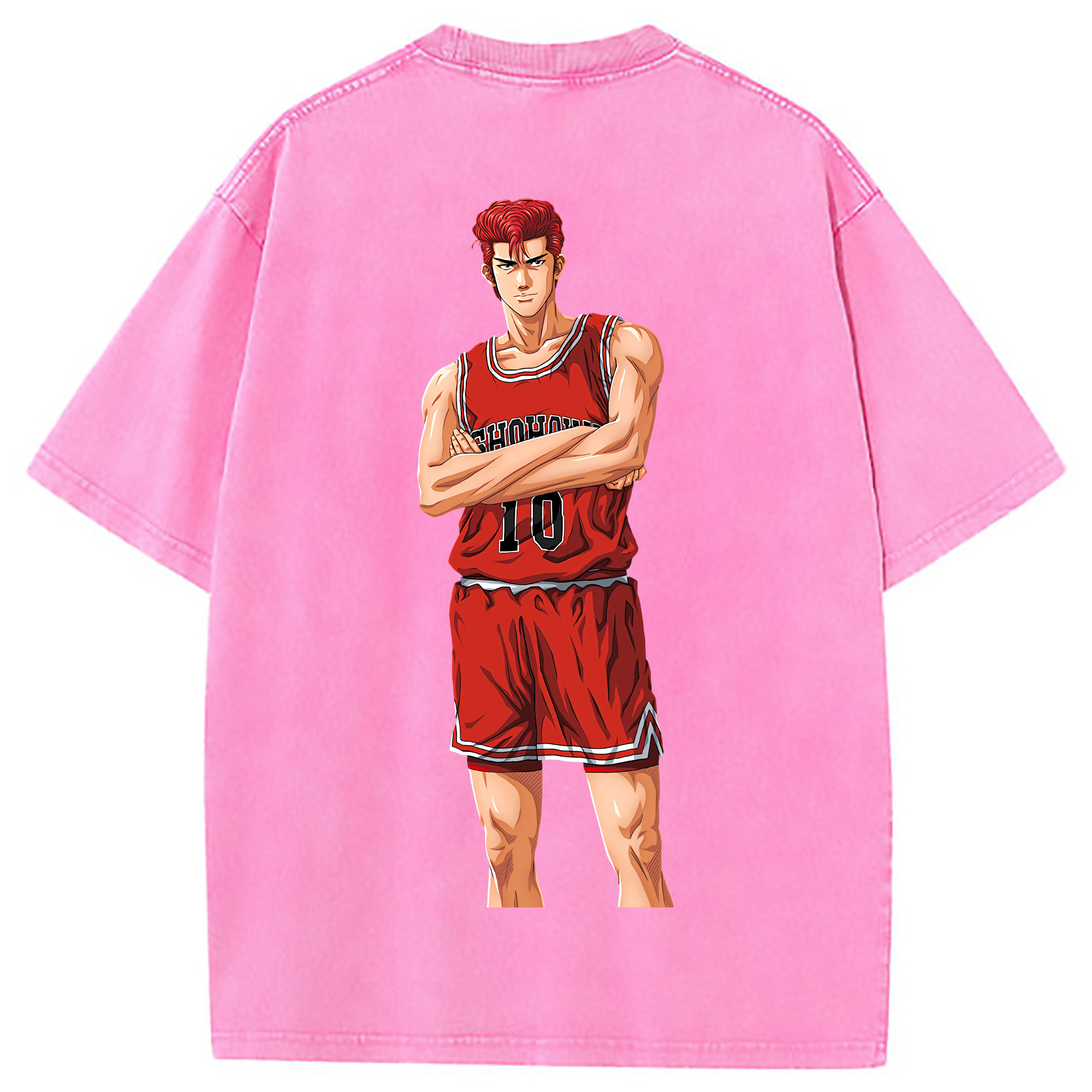 （画像用） SLAM DUNK／スラムダンク 綿100% ヴィンテージ風 半袖Tシャツ（背面プリント）